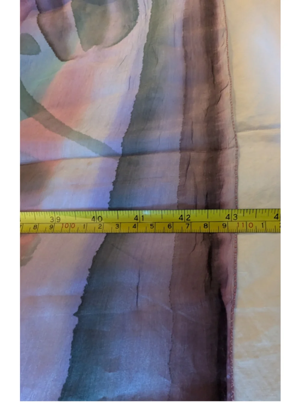 Women's Unbranded Silk Scarf Purple Pink Blue Floral Print 43